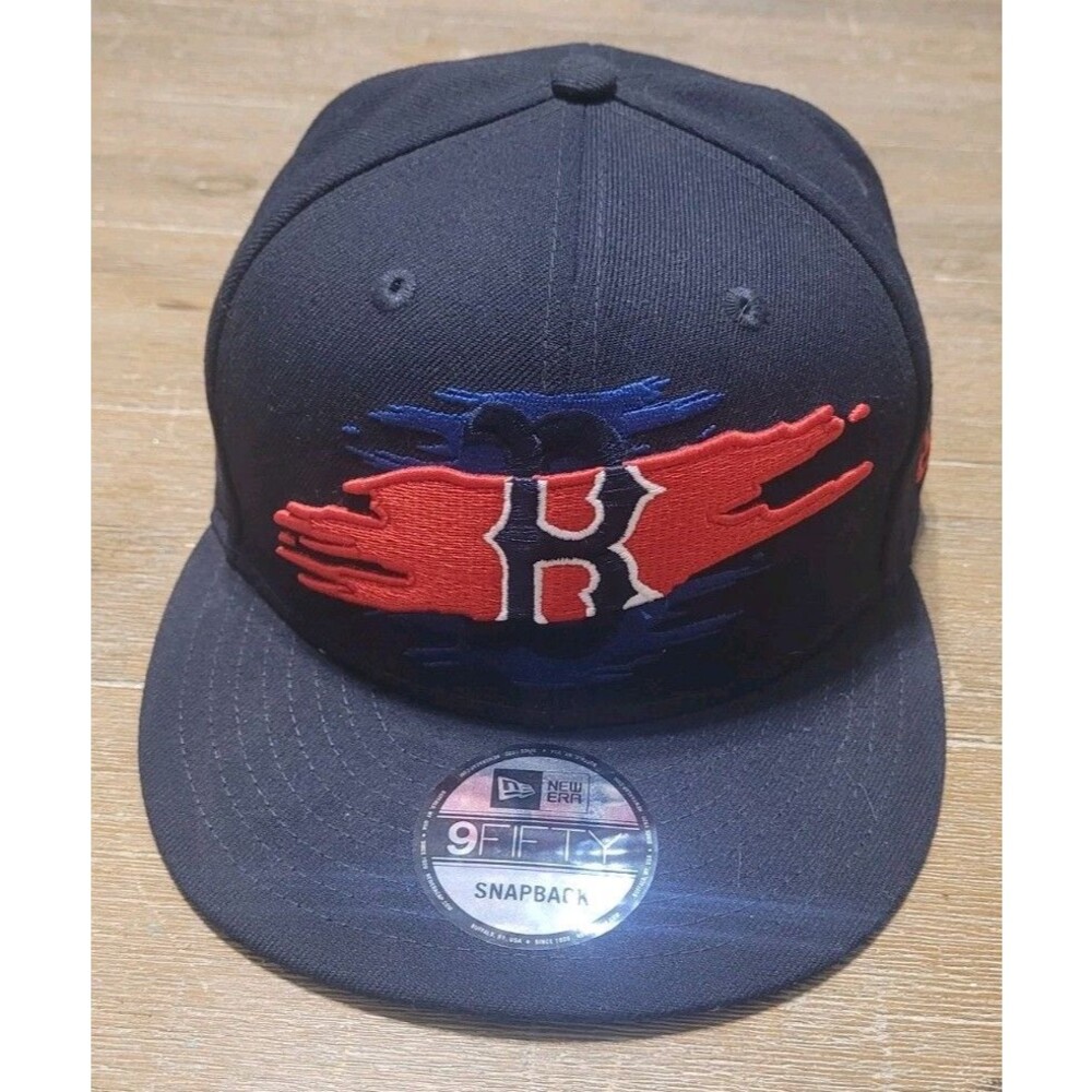 Boston Red Sox Hat New Era 9FIFTY Tear Logo Cap Snapback MLB Baseball Navy Blue
